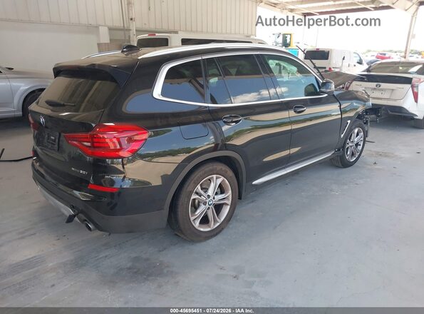 5UXTY3C02M9H99043 2021 BMW X3 Black Հետևի աջ