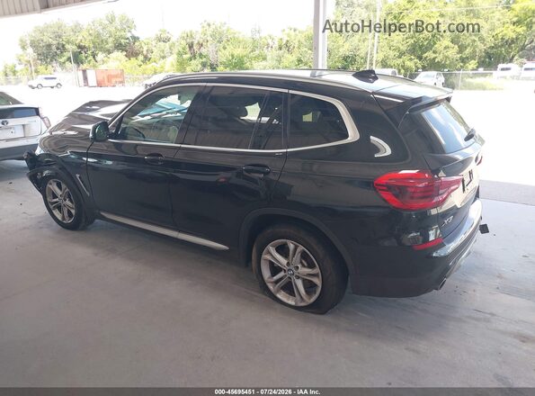 5UXTY3C02M9H99043 2021 BMW X3 Black Հետևի ձախ