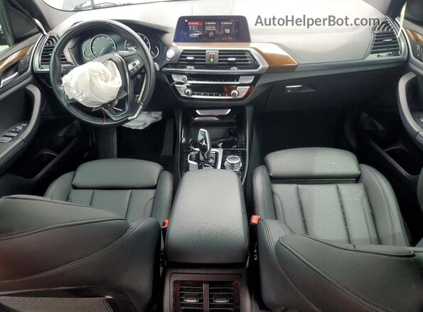5UXTY3C03M9E10605 2021 BMW X3 Black წინა პანელის ხედი