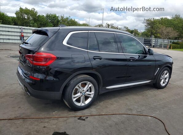 5UXTY3C03M9E10605 2021 BMW X3 Black უკანა მარჯვენა