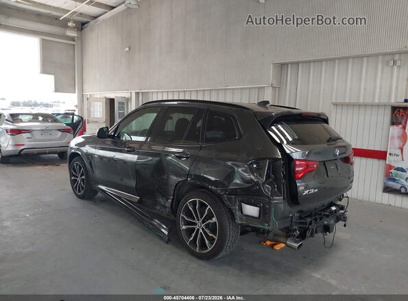 5UXTY3C03M9G62791 2021 BMW X3 Black Задня ліва чверть