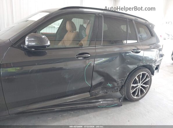 5UXTY3C03M9G62791 2021 BMW X3 Black Вид спереду