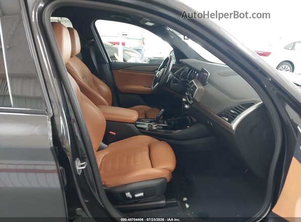 5UXTY3C03M9G62791 2021 BMW X3 Black Вид салону спереду