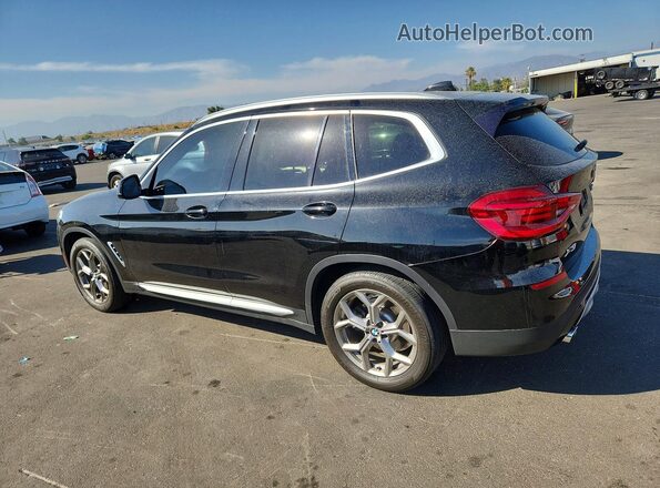 5UXTY3C04L9C87475 2020 BMW X3 Black Rear left
