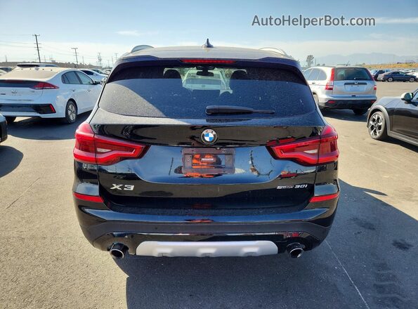 5UXTY3C04L9C87475 2020 BMW X3 Black Rear view
