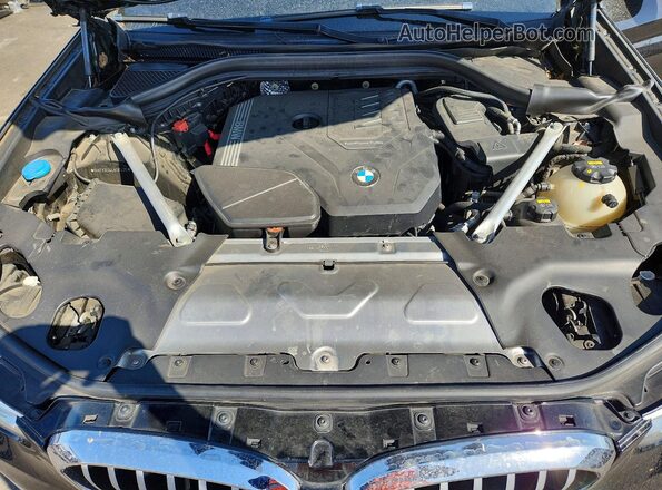 5UXTY3C04L9C87475 2020 BMW X3 Black Engine compartment view