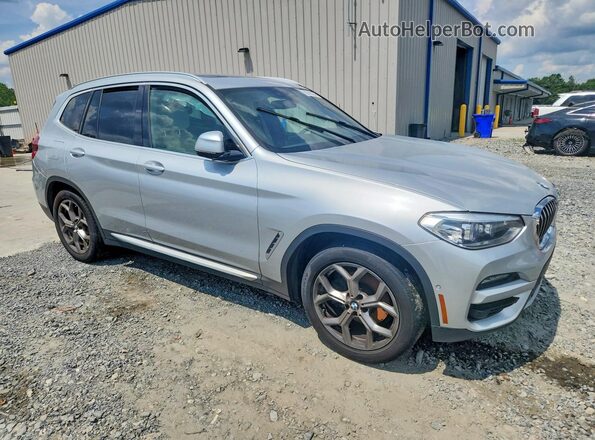 5UXTY3C04M9H67324 2021 BMW X3 Silver Front right
