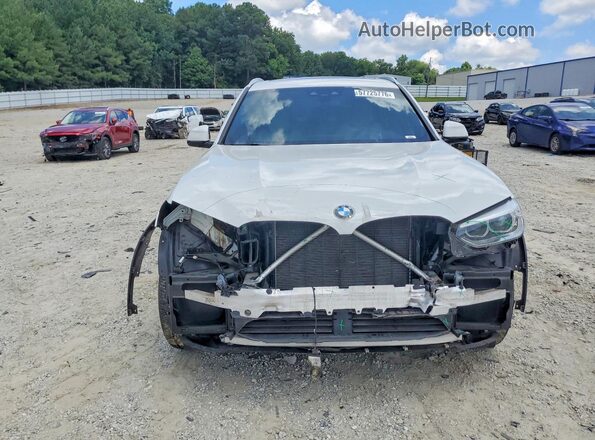 5UXTY3C06L9C71505 2020 BMW X3 White Front view