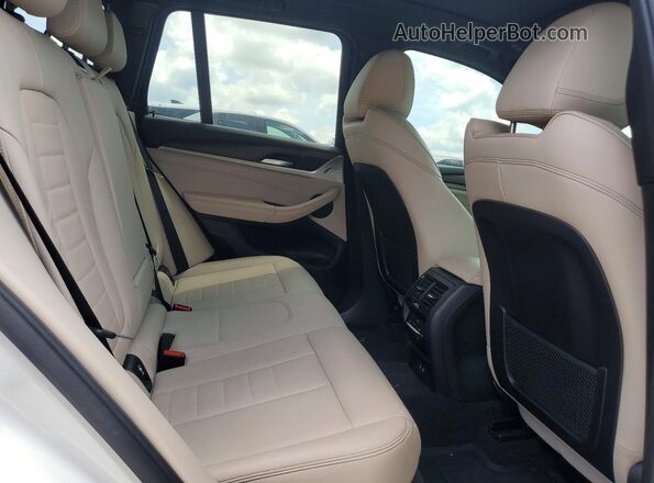 5UXTY3C06L9C71505 2020 BMW X3 White Rear seats view