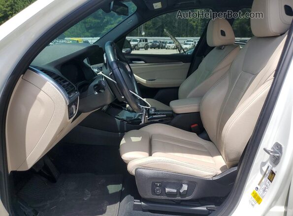 5UXTY3C06L9C71505 2020 BMW X3 White Front interior view