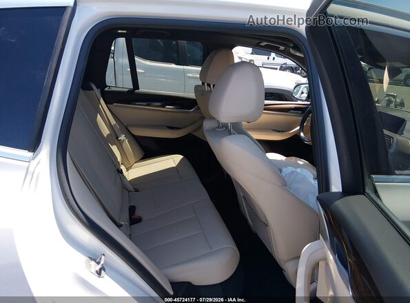 5UXTY3C07M9E60407 2021 BMW X3 White VIN sticker view