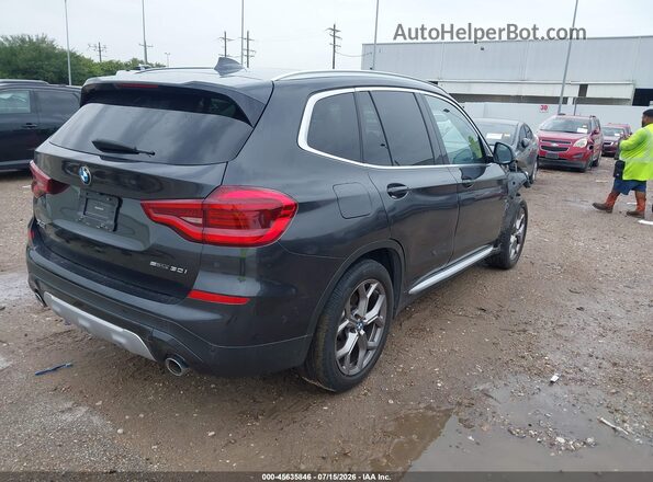 5UXTY3C07M9G24254 2021 BMW X3 Gray Rear right