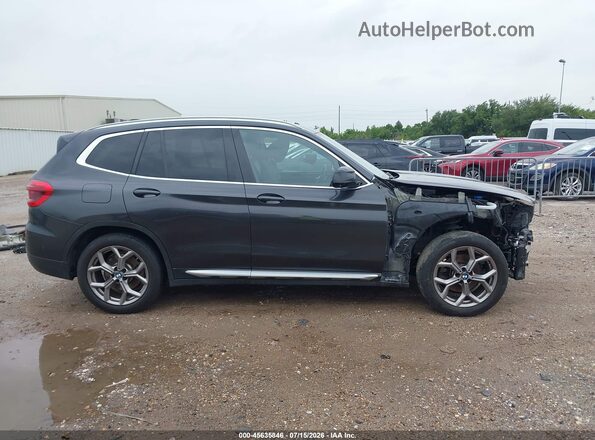 5UXTY3C07M9G24254 2021 BMW X3 Gray 360 interior view