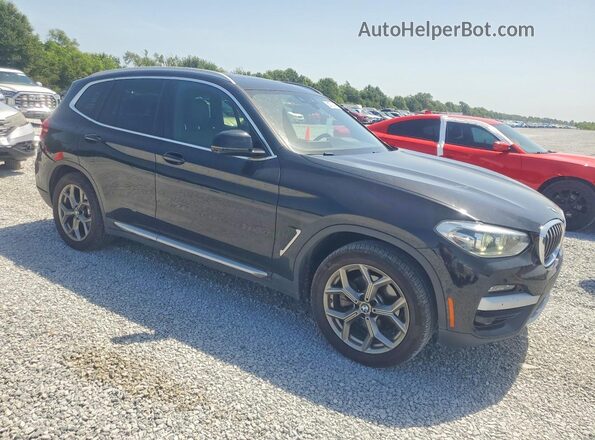 5UXTY3C08L9B07835 2020 BMW X3 Black Front right