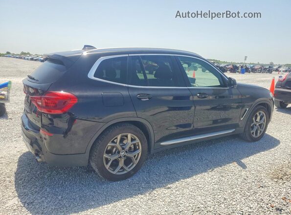 5UXTY3C08L9B07835 2020 BMW X3 Black Rear right