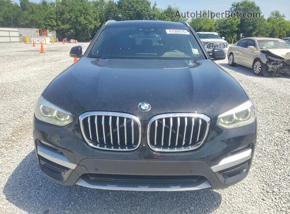 5UXTY3C08L9B07835 2020 BMW X3 Black Front view