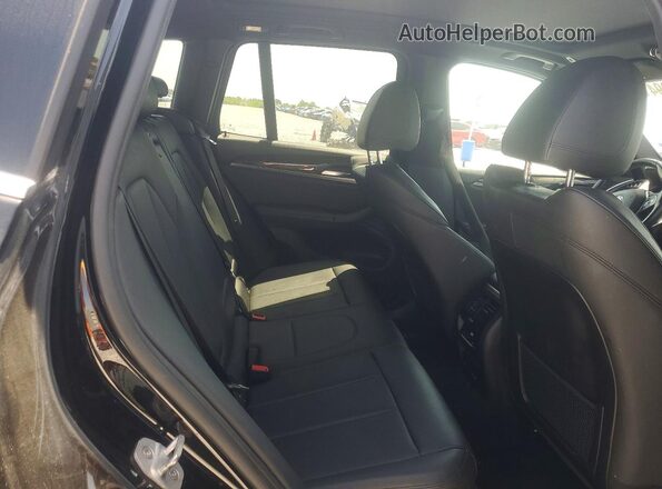 5UXTY3C08L9B07835 2020 BMW X3 Black Rear seats view