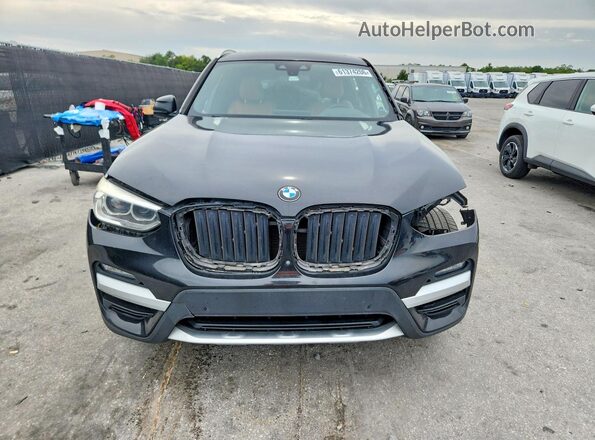 5UXTY3C08M9E19932 2021 BMW X3 Black Front view