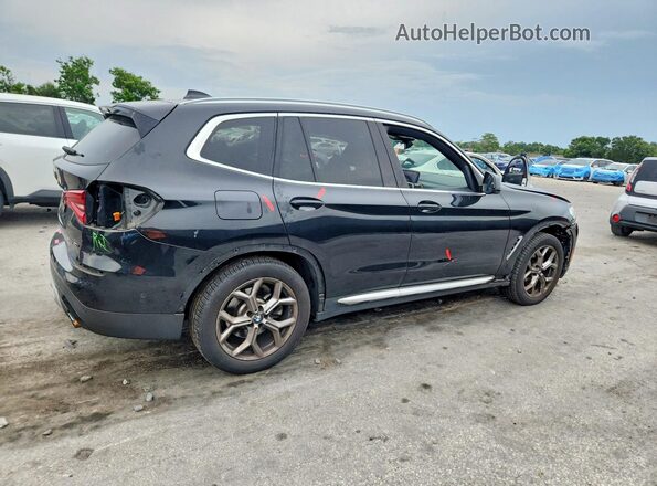 5UXTY3C08M9E19932 2021 BMW X3 Black Rear right