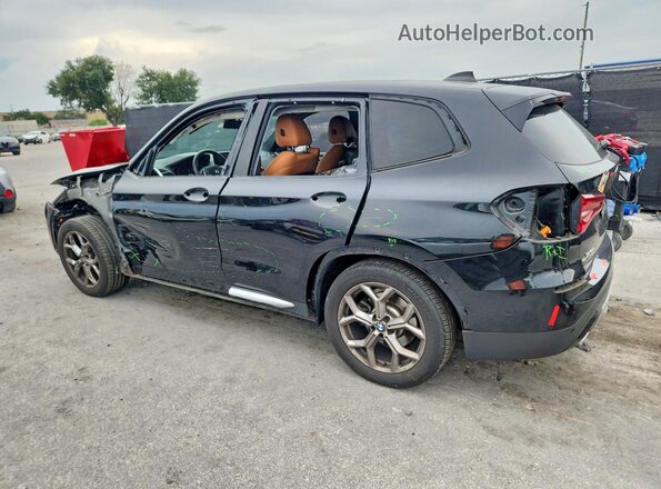 5UXTY3C08M9E19932 2021 BMW X3 Black Rear left