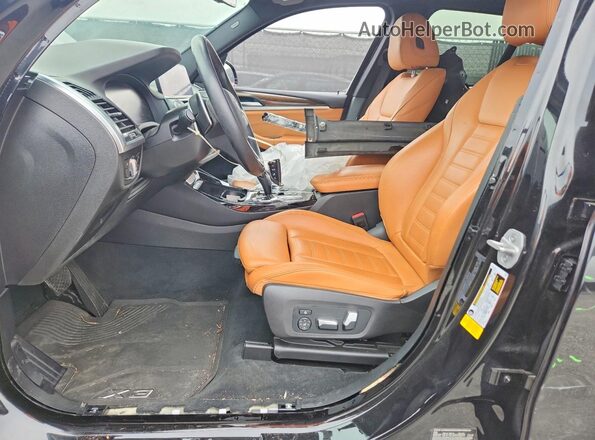 5UXTY3C08M9E19932 2021 BMW X3 Black Front interior view