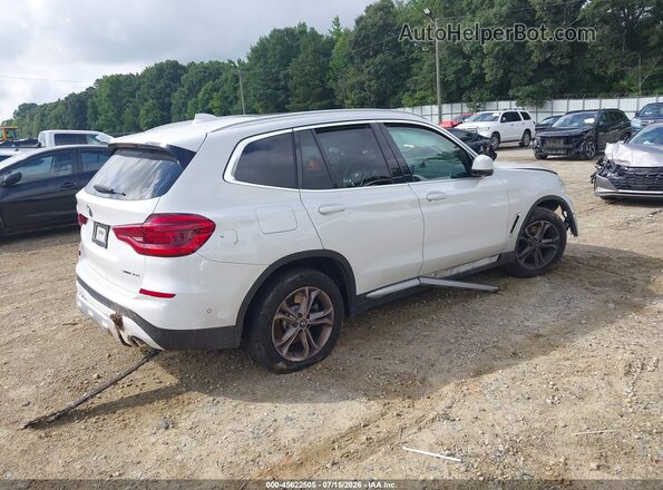 5UXTY3C08M9F29475 2021 BMW X3 White უკანა მარჯვენა