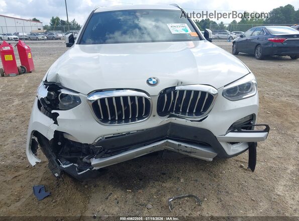 5UXTY3C08M9F29475 2021 BMW X3 White წინა ხედი