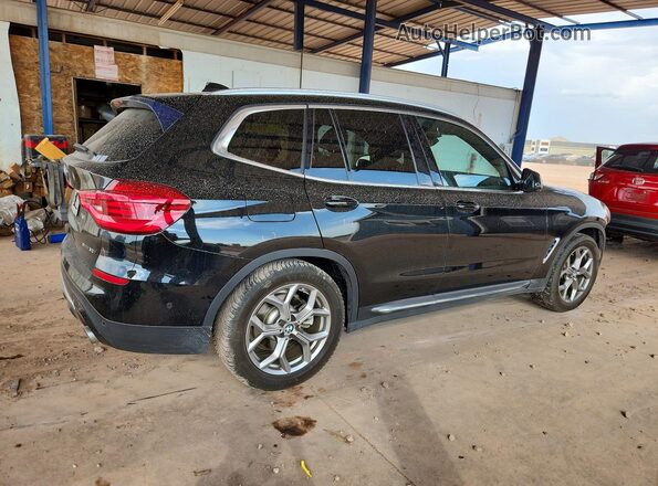 5UXTY3C09L9D07199 2020 BMW X3 Black უკანა მარჯვენა