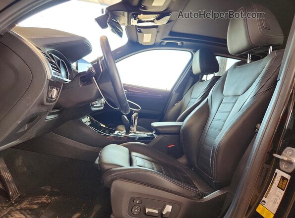 5UXTY3C09L9D07199 2020 BMW X3 Black წინა სალონის ხედი