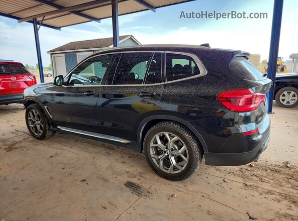 5UXTY3C09L9D07199 2020 BMW X3 Black უკანა მარცხენა