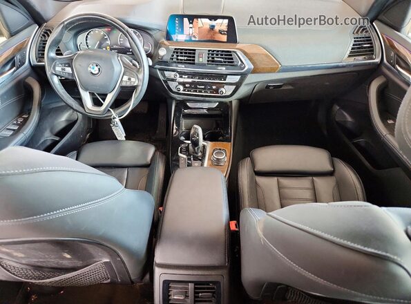 5UXTY3C09L9D07199 2020 BMW X3 Black წინა პანელის ხედი