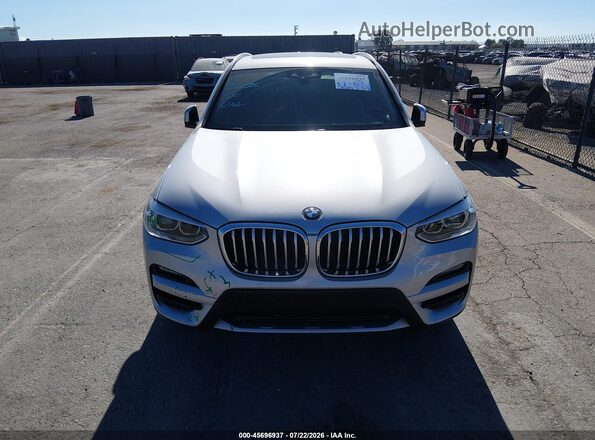 5UXTY3C09LLU72248 2020 BMW X3 Silver Instrument cluster view