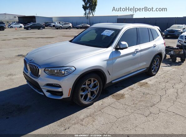 5UXTY3C09LLU72248 2020 BMW X3 Silver Front left