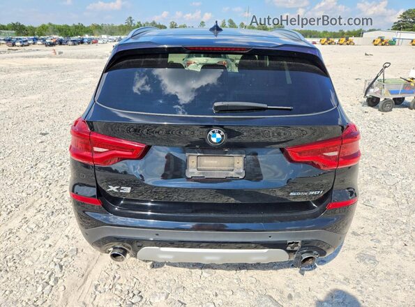 5UXTY3C0XLLE54828 2020 BMW X3 Black Widok z tyłu