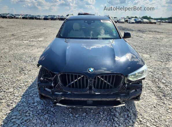 5UXTY3C0XLLE54828 2020 BMW X3 Black Widok z przodu