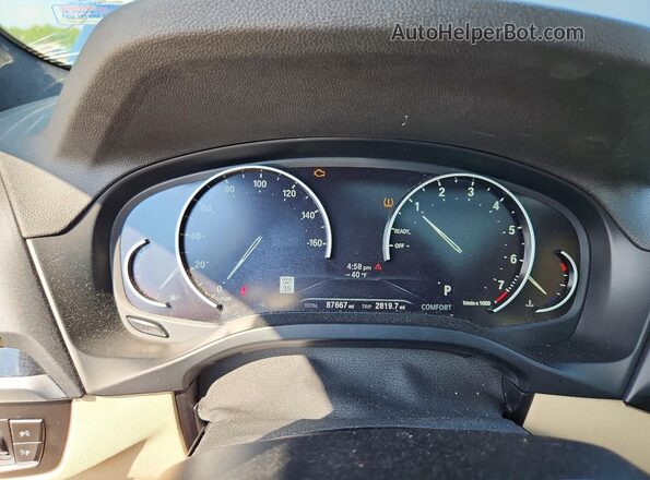5UXTY3C0XLLE54828 2020 BMW X3 Black Widok zestawu wskaźników