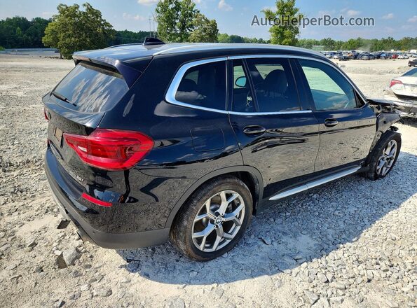5UXTY3C0XLLE54828 2020 BMW X3 Black Tył prawy