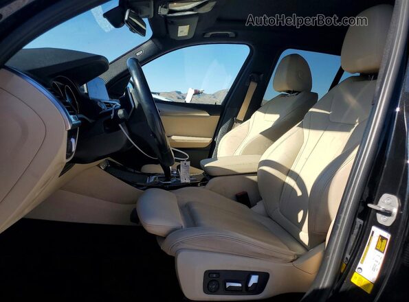 5UXTY3C0XM9H40452 2021 BMW X3 Black Widok wnętrza z przodu