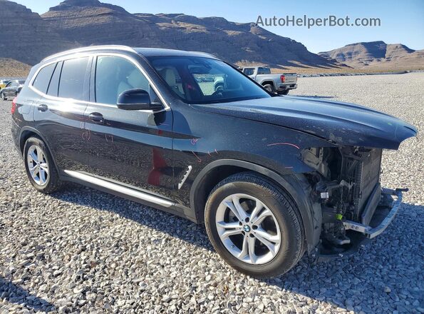 5UXTY3C0XM9H40452 2021 BMW X3 Black Przód prawy