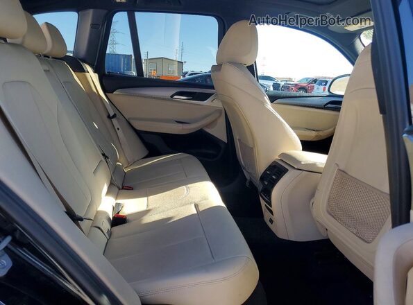 5UXTY3C0XM9H40452 2021 BMW X3 Black Widok tylnych siedzeń