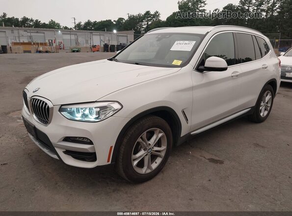 5UXTY5C00L9C38964 2020 BMW X3 Белый Передняя левая четверть