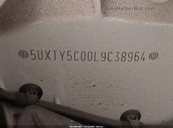 5UXTY5C00L9C38964 2020 BMW X3 Белый Вид задней части салона
