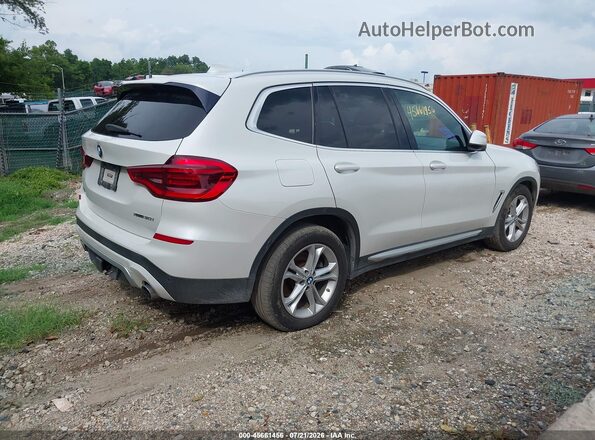 5UXTY5C00L9D68209 2020 BMW X3 White Tył prawy