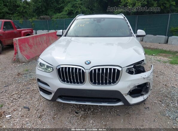 5UXTY5C00L9D68209 2020 BMW X3 White Widok zestawu wskaźników