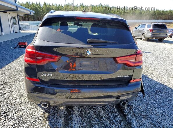 5UXTY5C01L9B39215 2020 BMW X3 Black უკანა ხედი