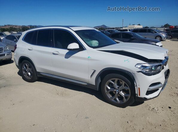 5UXTY5C01L9B91914 2020 BMW X3 White Front right