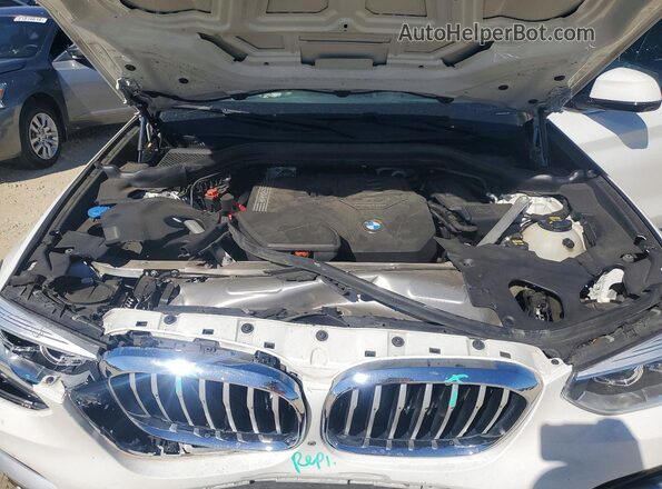 5UXTY5C01L9B91914 2020 BMW X3 White Engine compartment view