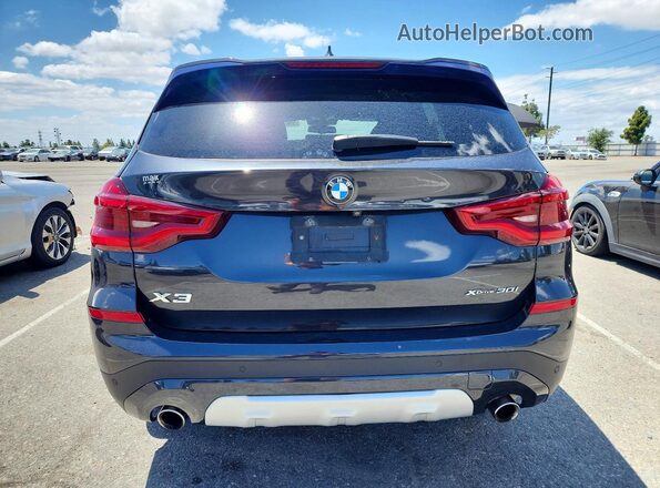 5UXTY5C01L9D08925 2020 BMW X3 Gray უკანა ხედი