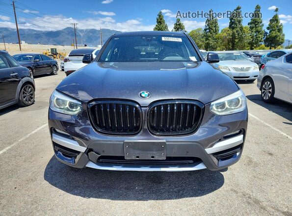 5UXTY5C01L9D08925 2020 BMW X3 Gray წინა ხედი