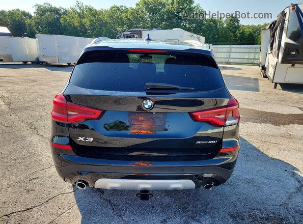 5UXTY5C01M9E51858 2021 BMW X3 Черный Вид сзади